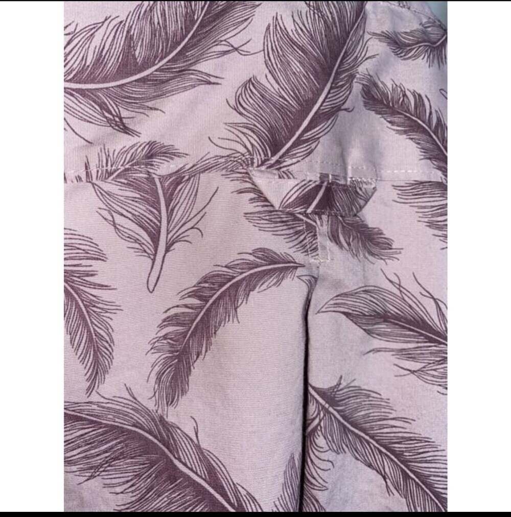 Duluth Trading Co. Anti Wrinkle Cotton Tunic Shirt with Feather Graphic - Picture 3 of 7